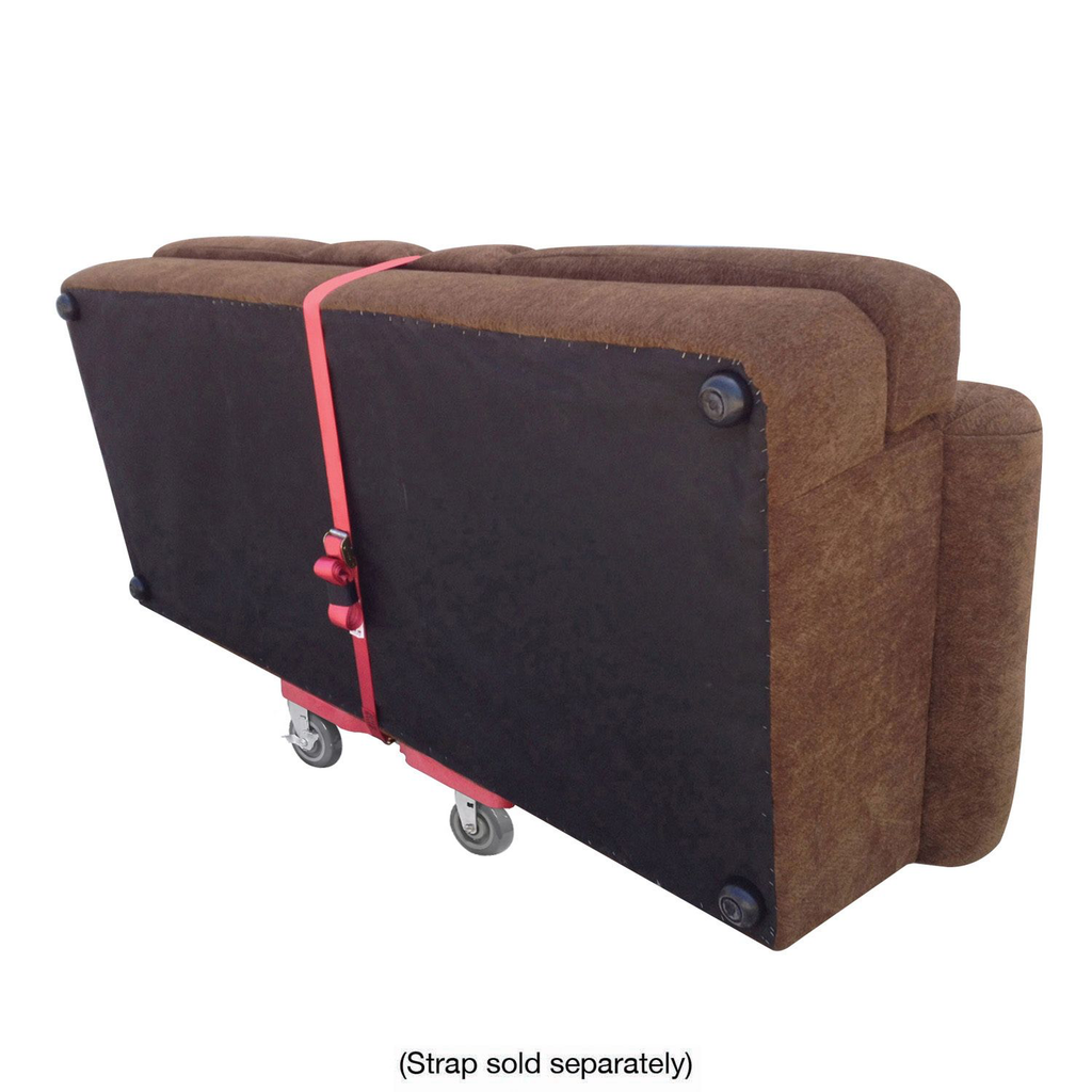 Snap-Loc E-Track Dolly - Super-Duty, 0,82 kg Kapazität mit 6' Polyurethan-Schwenkrollen - Rot