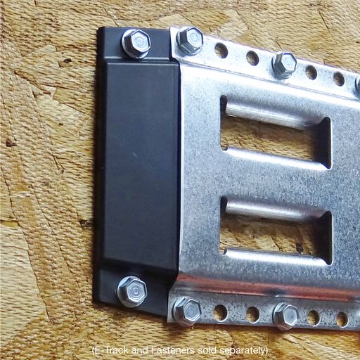 Snap-Loc E-Track Endkappe - Heavy-Duty Plastic - 6 Packung