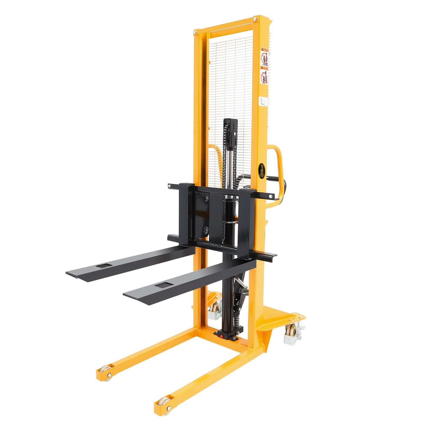 Manuelle Palette Stacker verstellbare Gabeln 498,95 kg Cap 63' Lift Height A-3002