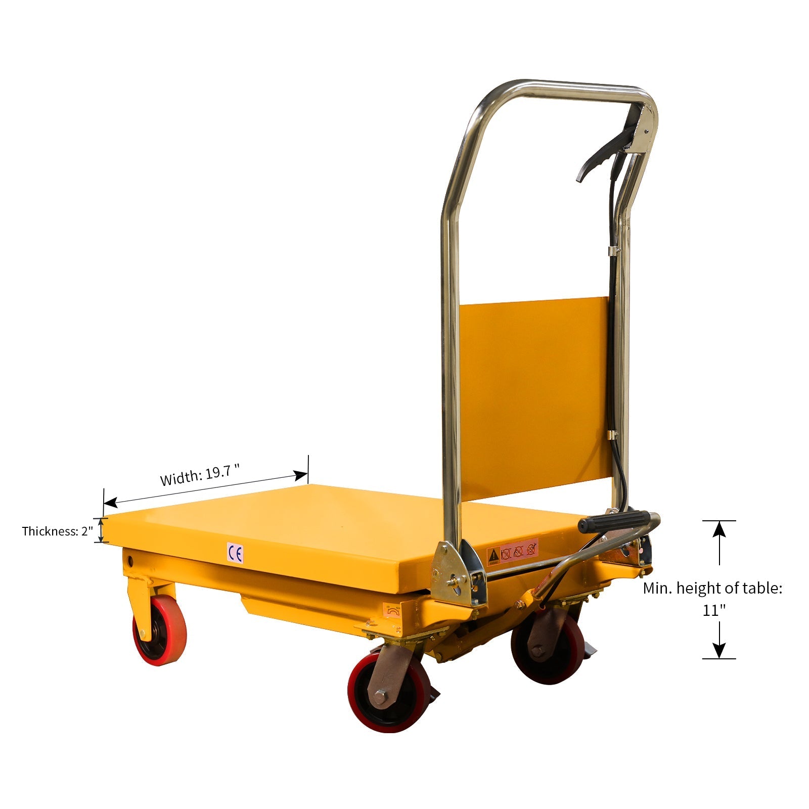 Single Scissor Lift Table 299,37 kg 35.4' Hubhöhe