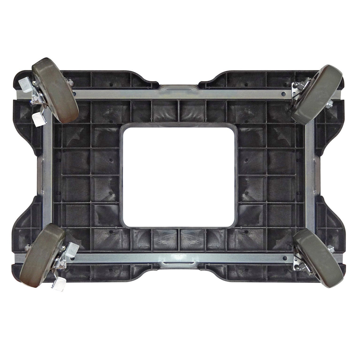 Snap-Loc E-Track Dolly - Super-Duty, 0,82 kg Kapazität mit 6' Polyurethan-Schwenkrollen - Rot