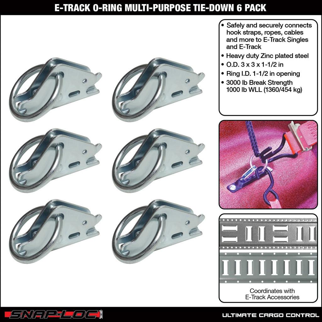 Snap-Loc E-Track O-Ring Tie-Down – Mehrzweck-Ladungskontrolle