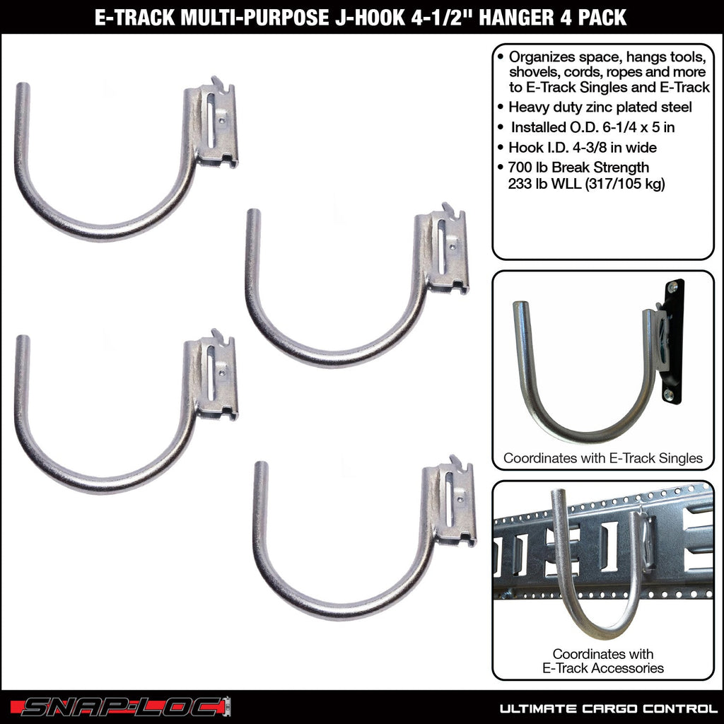 Snap-Loc E-Track 4' Mehrzweck-J-Hook - Cargo Control