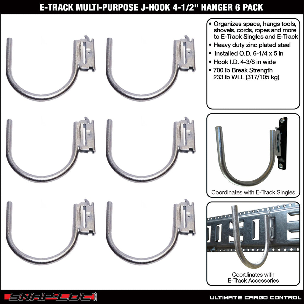 Snap-Loc E-Track 4' Mehrzweck-J-Hook - Cargo Control