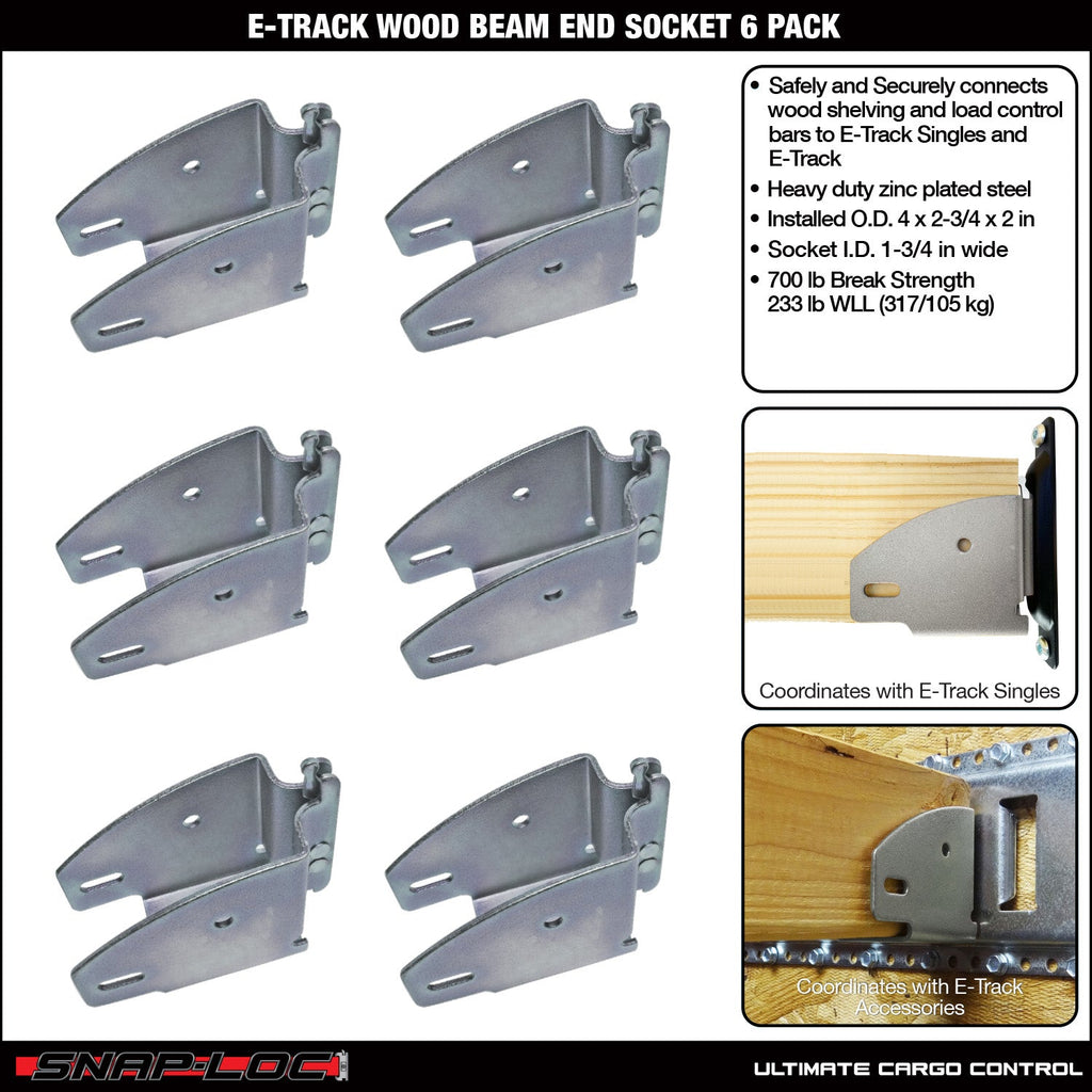 Snap-Loc E-Track Wood Beam End Socket – Cargo Shoring