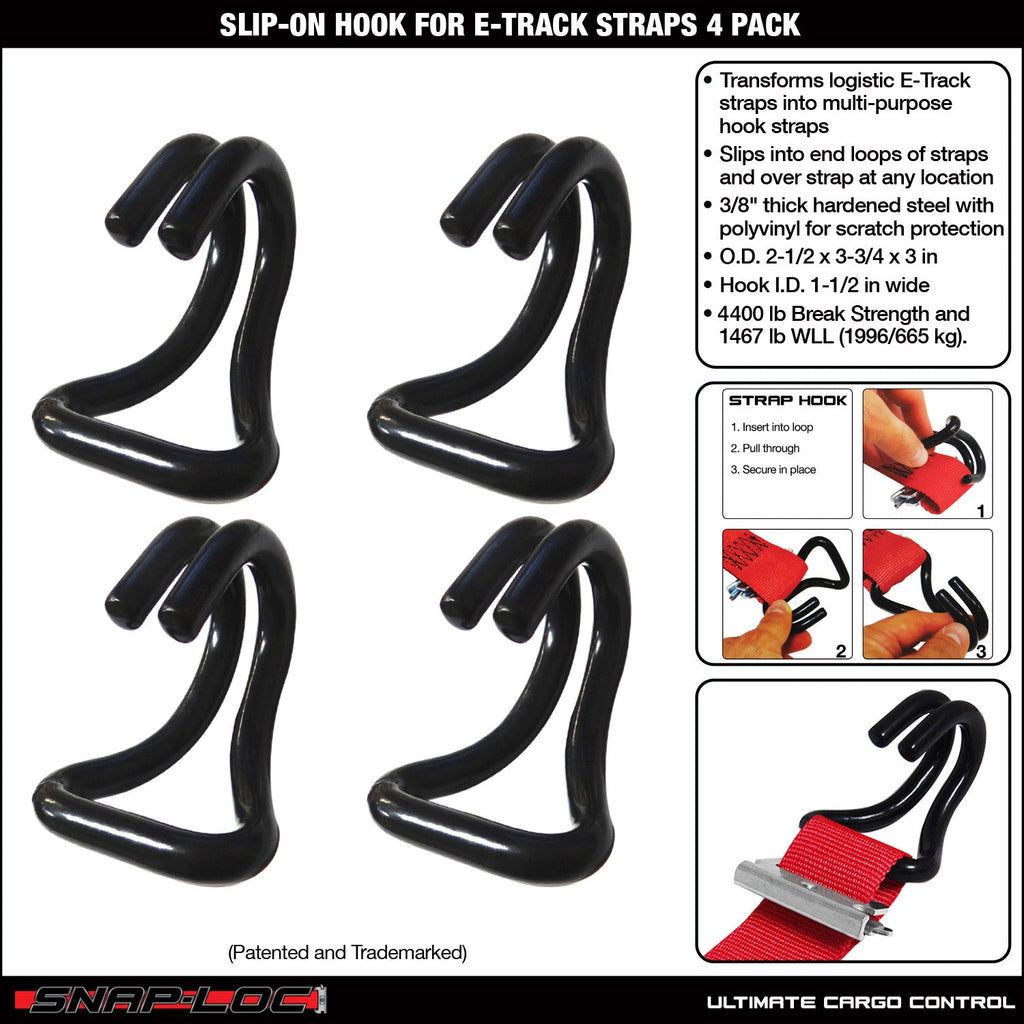 Snap-Loc E-Track Slip-On Strap Hook Adapter – Frachtkontrolle